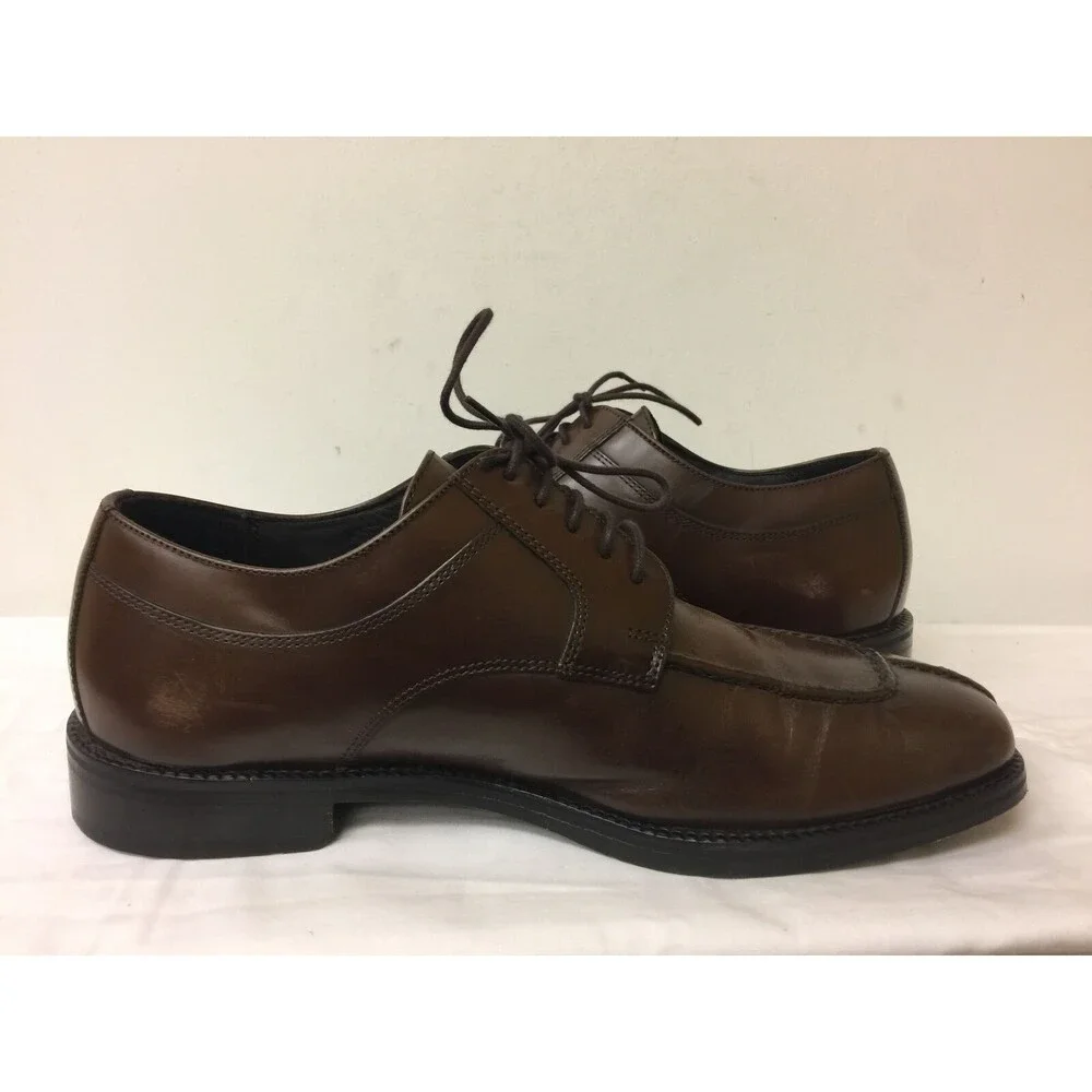 Cole Hann brown dress lace up leather shoes for men size  7.5M